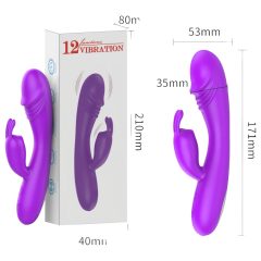   Lonely - Rechargeable G-Spot Vibrator with Clitoral Arm (Purple)