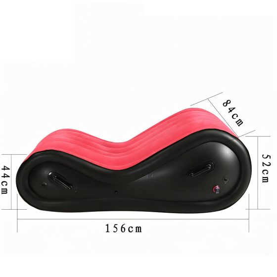 Inflatable BDSM Furniture - Large (Red) with Cuffs