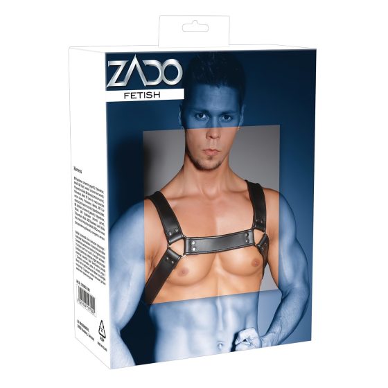 ZADO - leather chest harness (black)