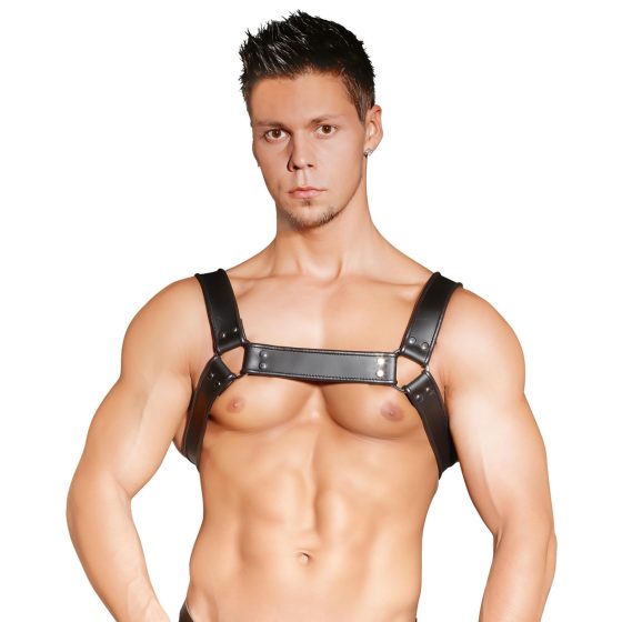 ZADO - leather chest harness (black)