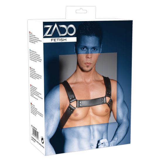 ZADO - leather chest harness (black)