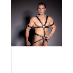 ZADO - Strap Leather Harness Bodysuit for Men