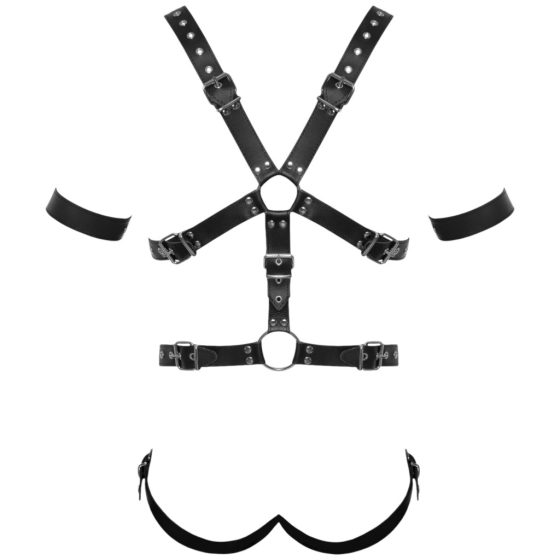 ZADO - Strappy Leather Body Harness - For Men