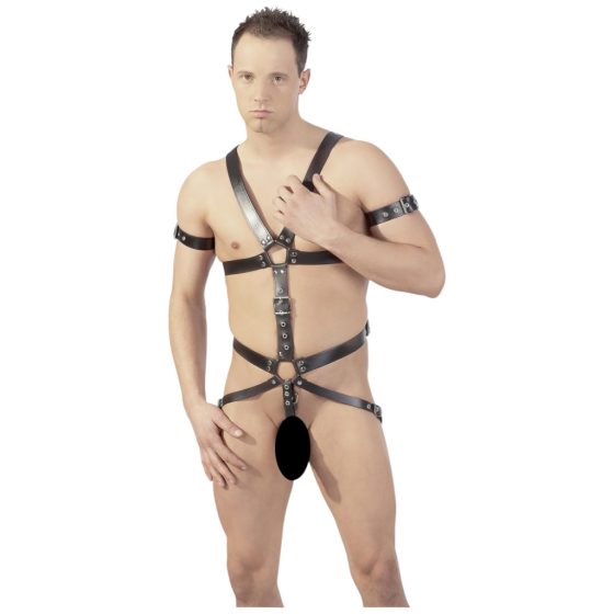 ZADO - Strappy Leather Body Harness - For Men