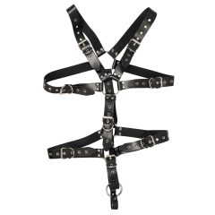 ZADO - Leather Men's Body Harness - Black (S-L)