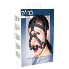 ZADO - Leather Tool with Mouth Gag (Black)