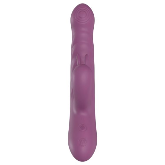 Funny Me Rabbit Bunny - Rechargeable Thrusting Clitoral Vibrator (Purple)