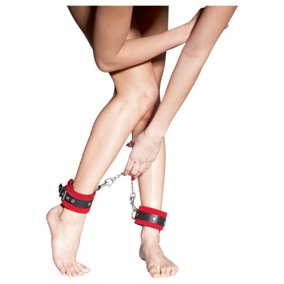 ZADO - Leather Ankle Cuffs (Red)