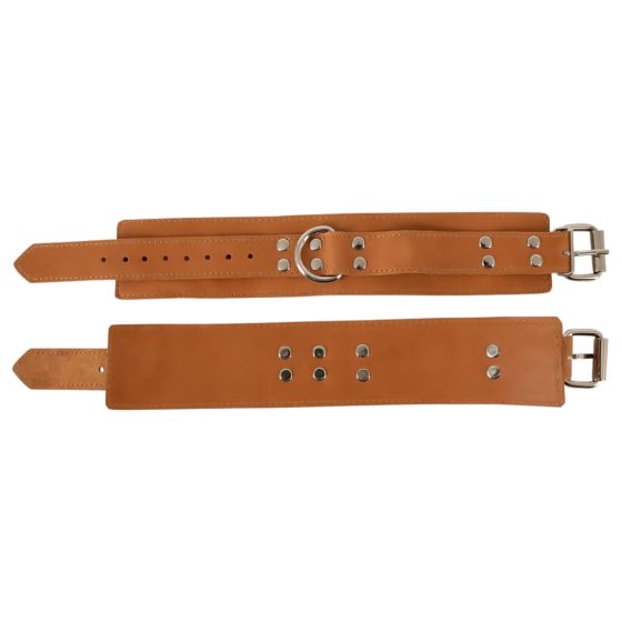 ZADO - Leather Wrist Cuffs (Brown)