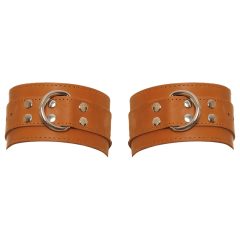 ZADO - Brown Leather Wrist Cuffs