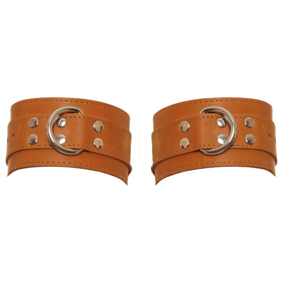 ZADO - Brown Leather Wrist Cuffs