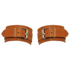 ZADO - Leather Wrist Cuffs (Brown)