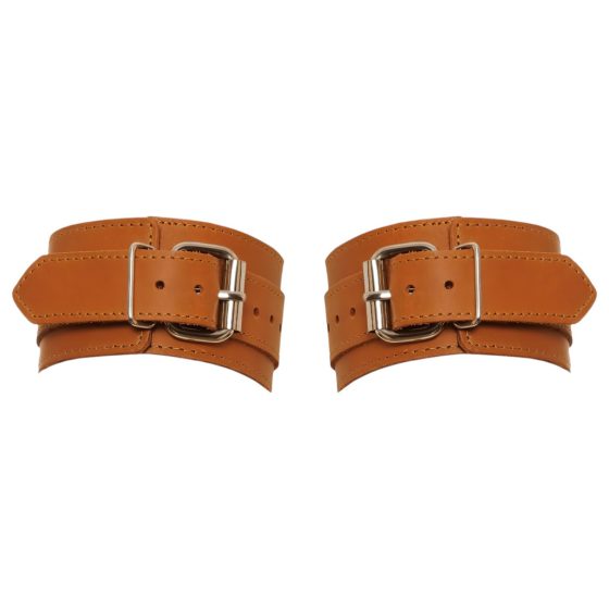 ZADO - Leather Wrist Cuffs (Brown)