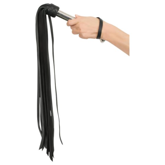 ZADO - Long, Extra Strong Leather Whip (Black)