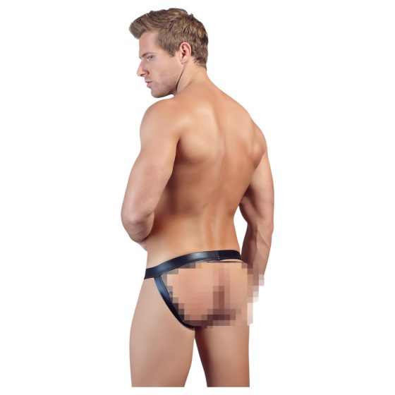 Shiny Minimal Briefs for Men (Black)