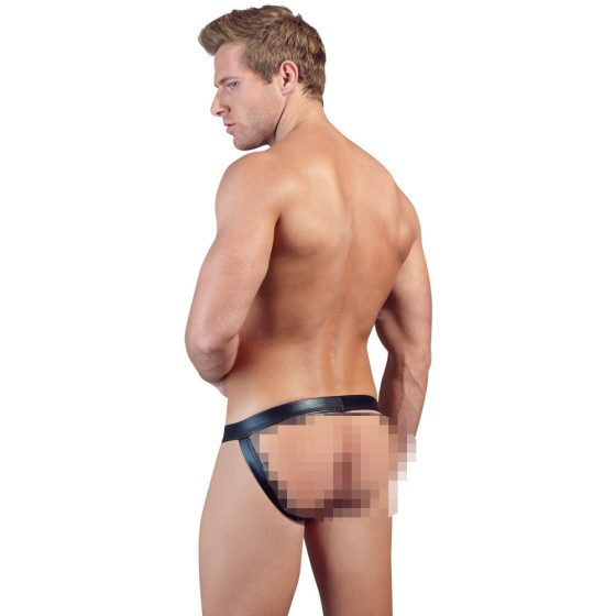 Shiny Minimal Briefs for Men (Black)