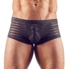 Transparent Striped Boxer Briefs (Black)