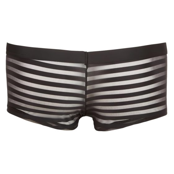 Transparent Striped Boxer Briefs (Black)