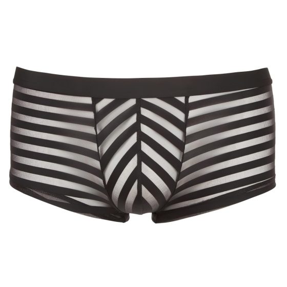 Transparent Striped Boxer Briefs (Black)