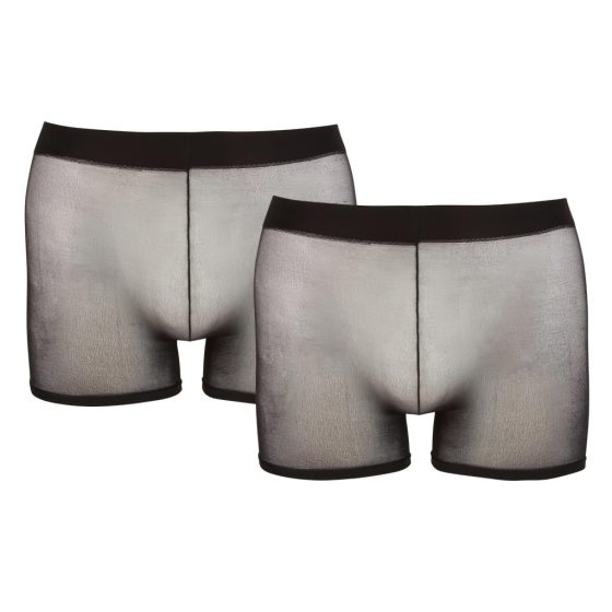 Svenjoyment - Transparent Boxer Set - Black (2 pieces) S-L