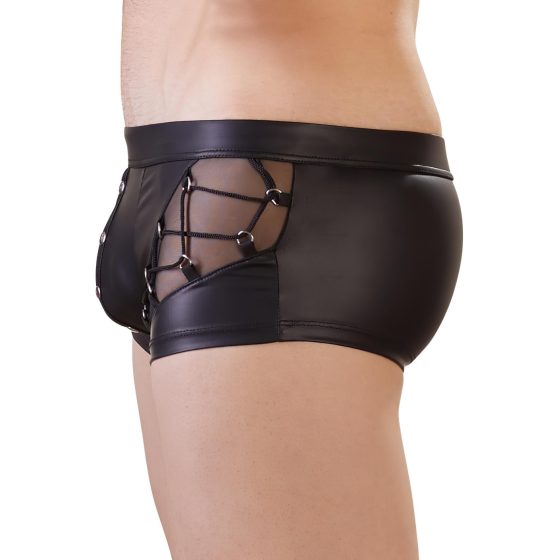 Lace-up, Detachable Boxer (Black)