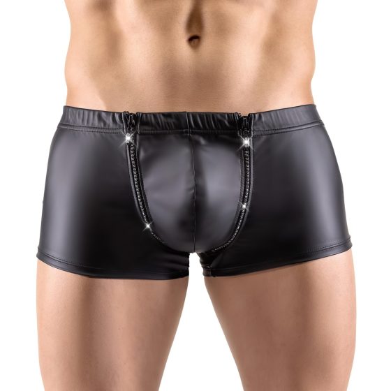 Svenjoyment - rhinestone zipper matte boxer (black)