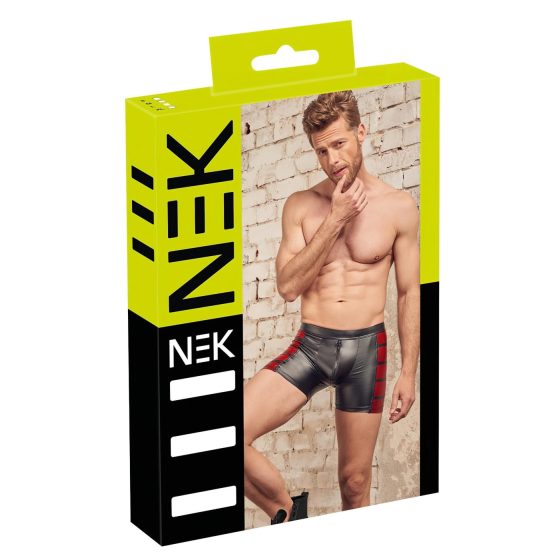 NEK - Red Sided Zipper Boxer (Black)