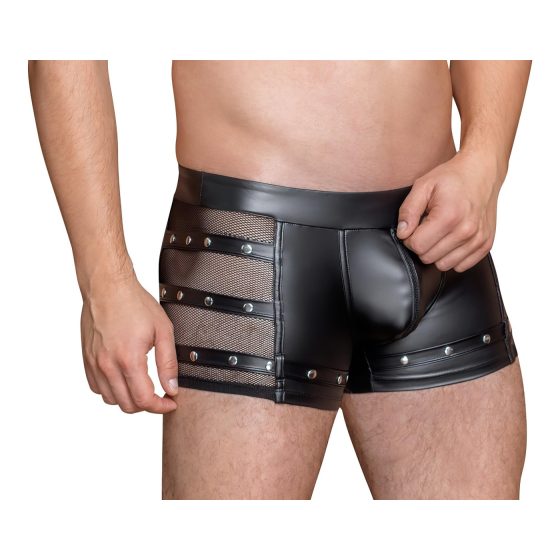 NEK - studded, zippered boxer (black)