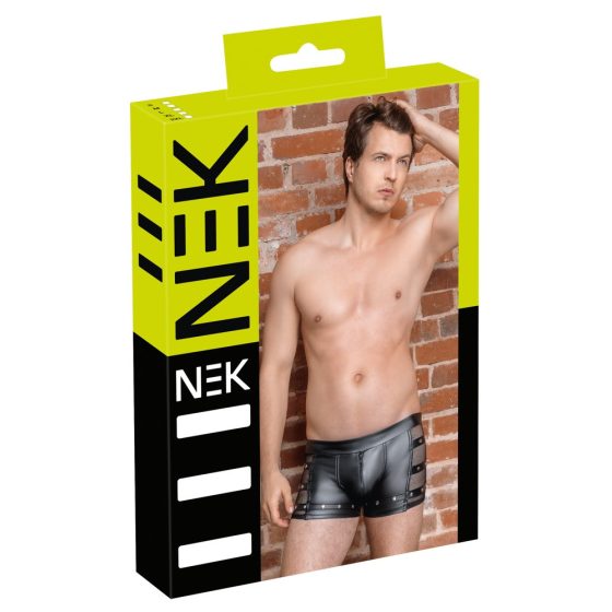 NEK - riveted, zippered boxer (black)