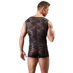 / Svenjoyment - Transparent Men’s Bodysuit (Black)