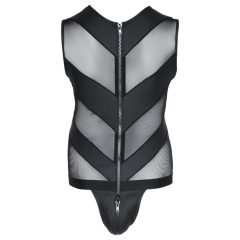 Svenjoyment - Zippered Men's Bodysuit (Black)