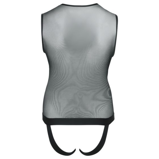 Svenjoyment - Zippered Men's Bodysuit (Black)