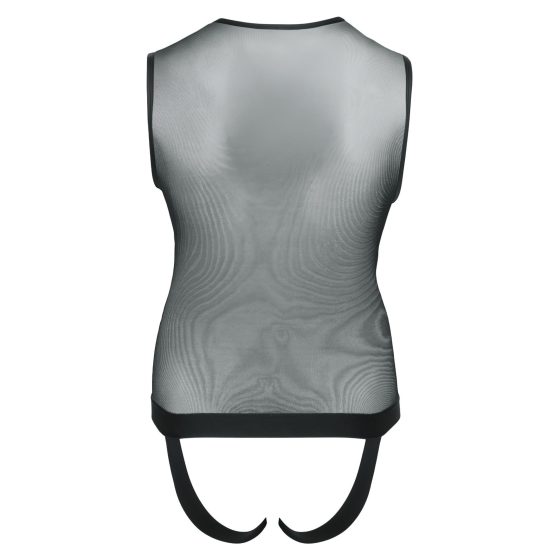 Svenjoyment - Zippered Men's Bodysuit (Black)