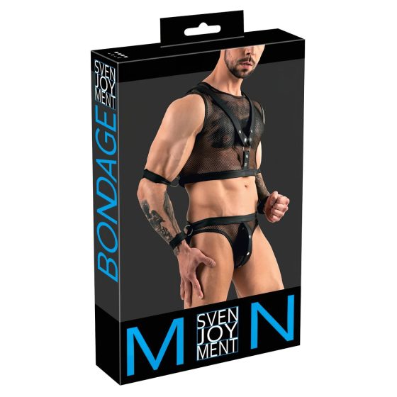 / Svenjoyment Bondage - Mesh Top and Jockstrap Set (Black)