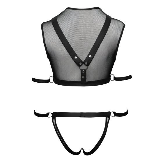 Svenjoyment Bondage - Mesh Top and Jockstrap Set (Black)