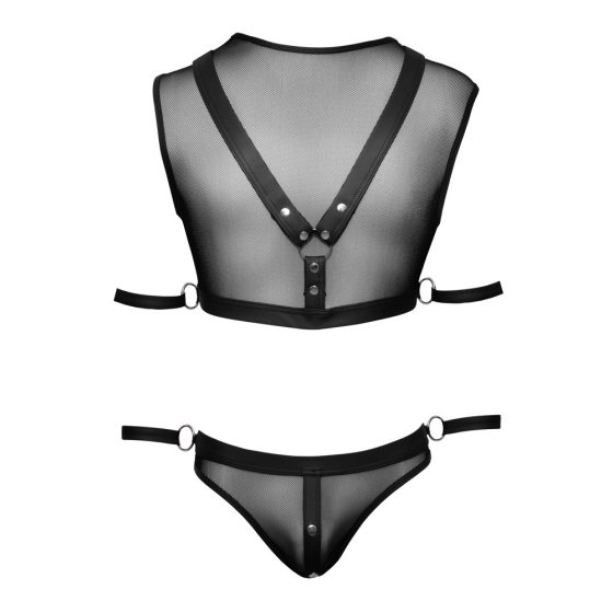 Svenjoyment Bondage - Mesh Top and Jockstrap Set (Black)