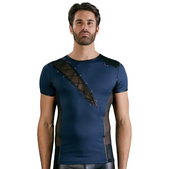 NEK - Men's Blue Top with Black Lacing and Mesh Panels