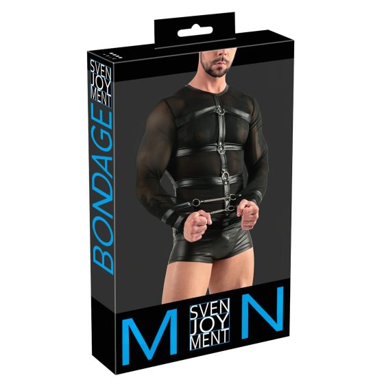 Svenjoyment - Men's Long Sleeve Shirt with Breast Padding (Black)