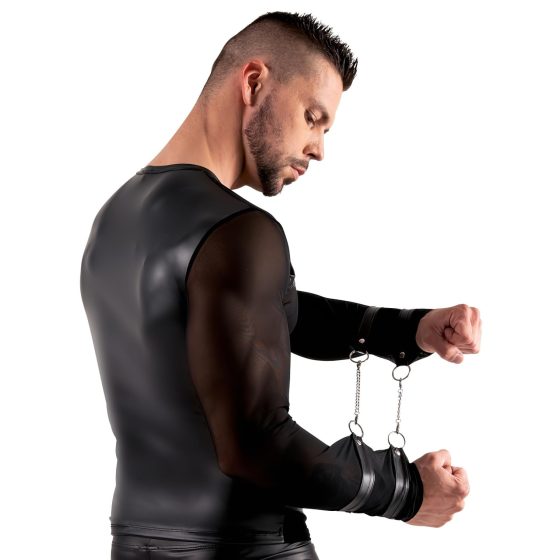 / Svenjoyment - Chest Harness, Long-Sleeve Men's Top (Black)