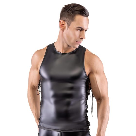 Svenjoyment - Side-Laced Matte Men's Top (Black)