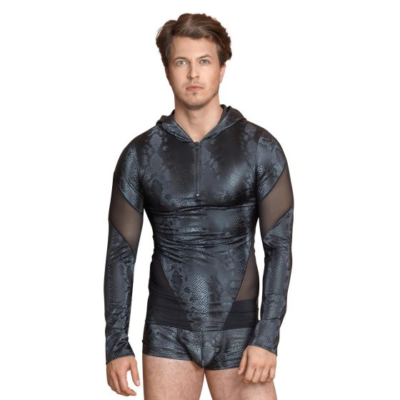 NEK - Men's Snake Print Hoodie (Black)