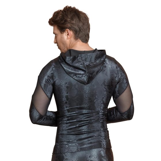 NEK - Men's Snake Print Hoodie (Black)