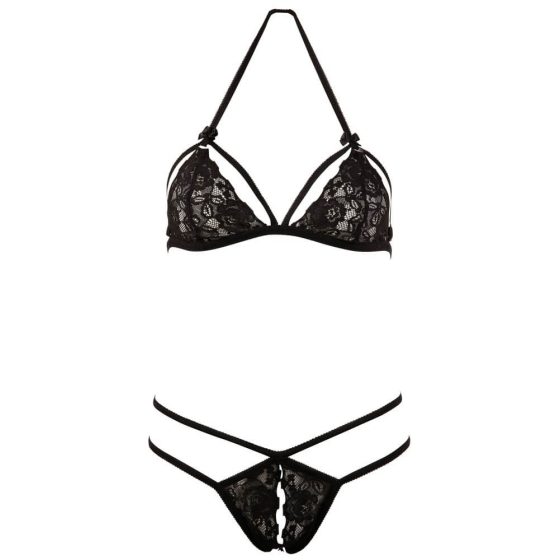 Cottelli - Open Lace Set (Black)