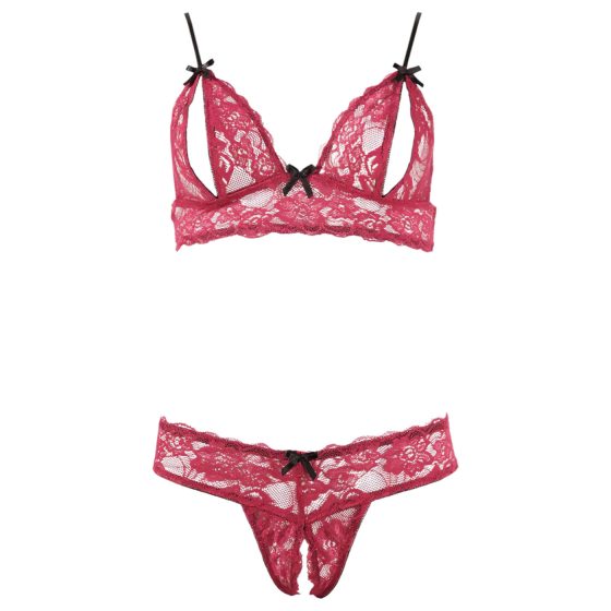 Cottelli - Seductive Lace Bra Set (Red)