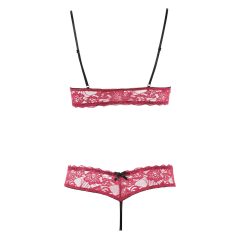 Cottelli - Lace Bra Set (Red)