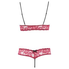 Cottelli - Seductive Lace Bra Set (Red)