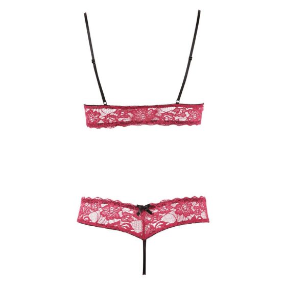 Cottelli - Lace Bra Set (Red)