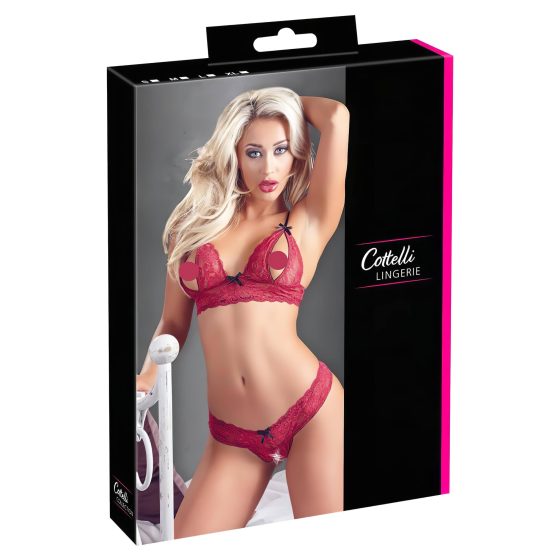 Cottelli - Seductive Lace Bra Set (Red)