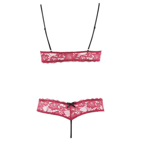 Cottelli - Lace Bra Set (Red)