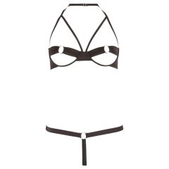 Cottelli - Metal Ring Bra Set (Black)